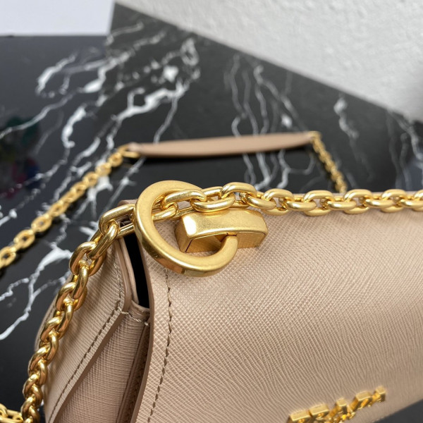 Pra*a saffiano leather