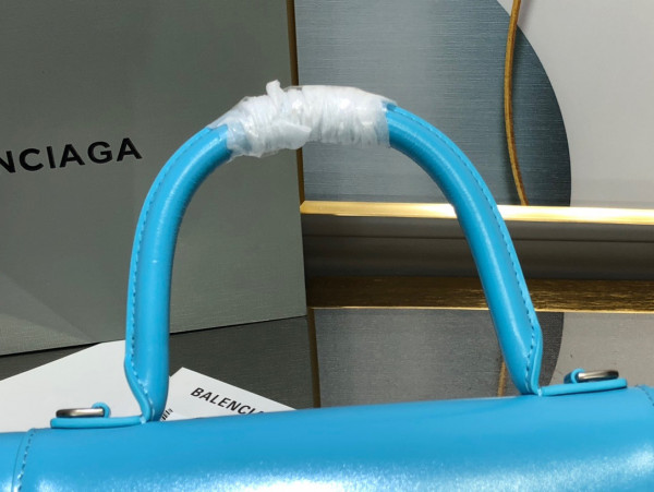 Ba*len*cia*ga hourglass stretched top handle bag