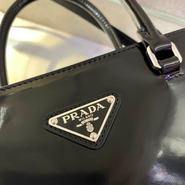 Pra*a large brushed leather tote