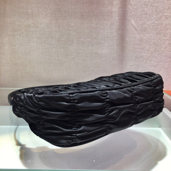 Pra*a nylon and saffiano leather mini bag