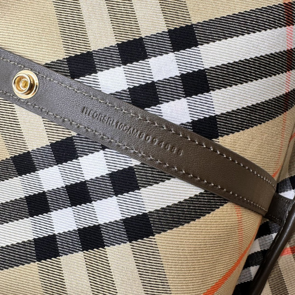 B**rry medium check tote bag-41*14*26cm