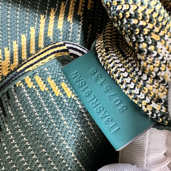 B**rry mini check knitted tote-25*11*22cm