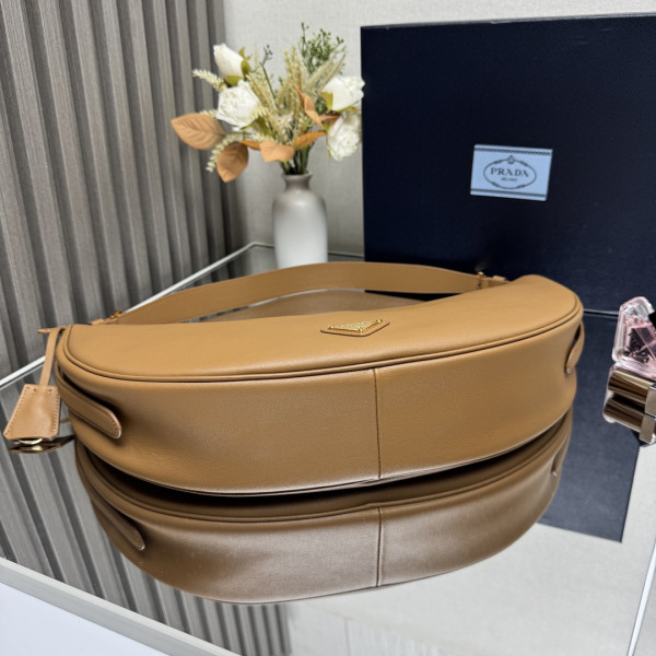 Pra*a demi-lune large shoulder bag-42*19.5*8.5cm